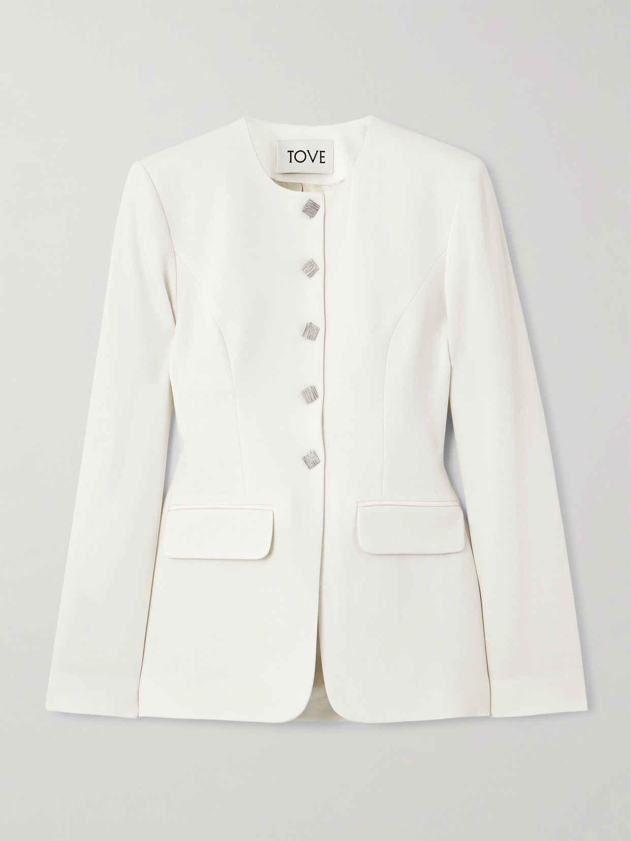 Tove Moya Wool-twill Jacket In Neutral