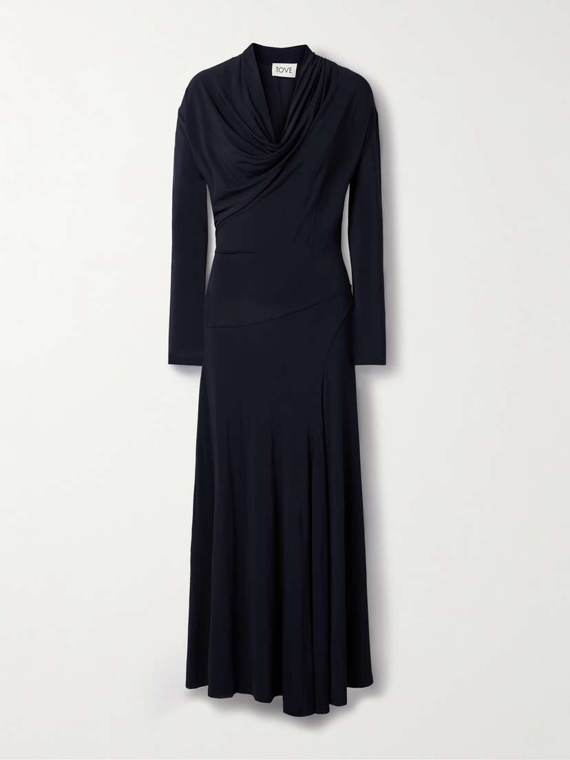 Tove Eadan Draped Jersey Maxi Dress