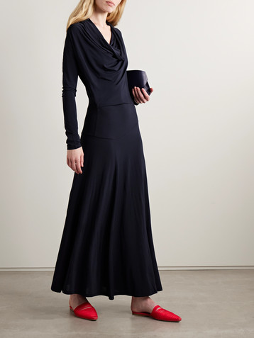 TOVE Eadan draped jersey maxi dress