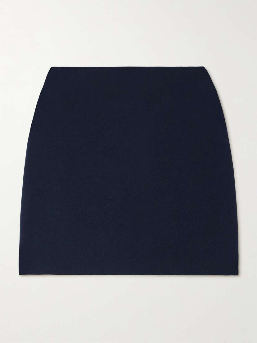 Tove Jeanette Wool-twill Mini Skirt