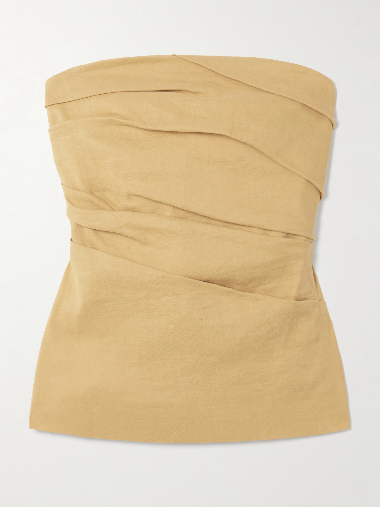 Tove Womens Stone Izel Bandeau Linen Top