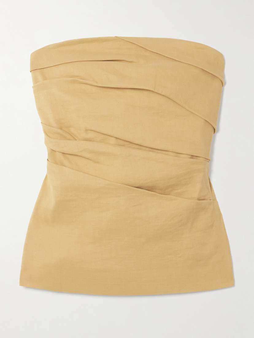 Tove Izel Linen Bandeau Top