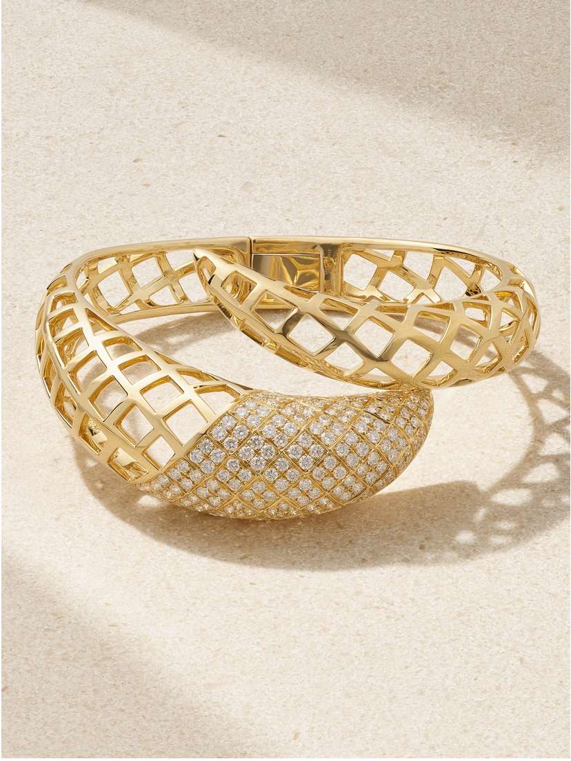 Maison H Jewels 18-karat Gold Diamond Bangle