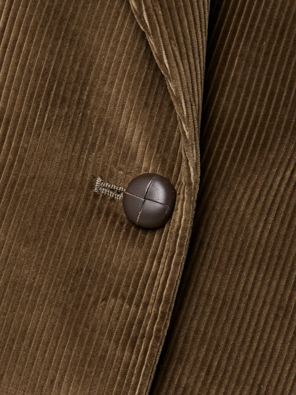 Veronica De Piante Harry Cotton-corduroy Blazer In Green