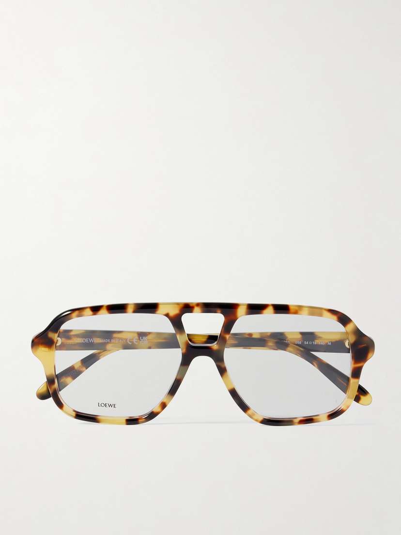 Loewe Aviator-style Tortoiseshell Acetate Optical Glasses