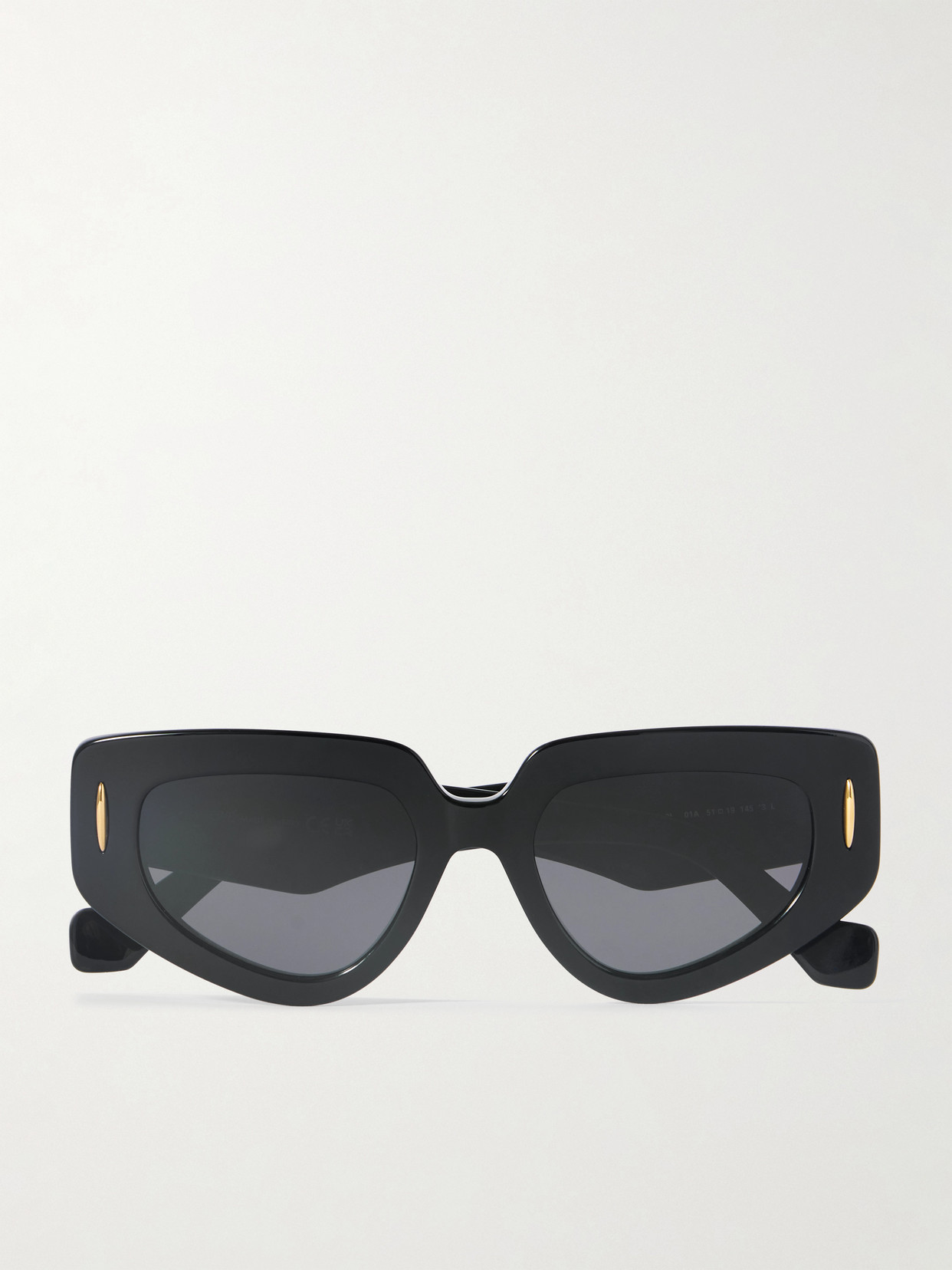 Loewe Anagram Cat-eye Acetate Sunglasses In Black