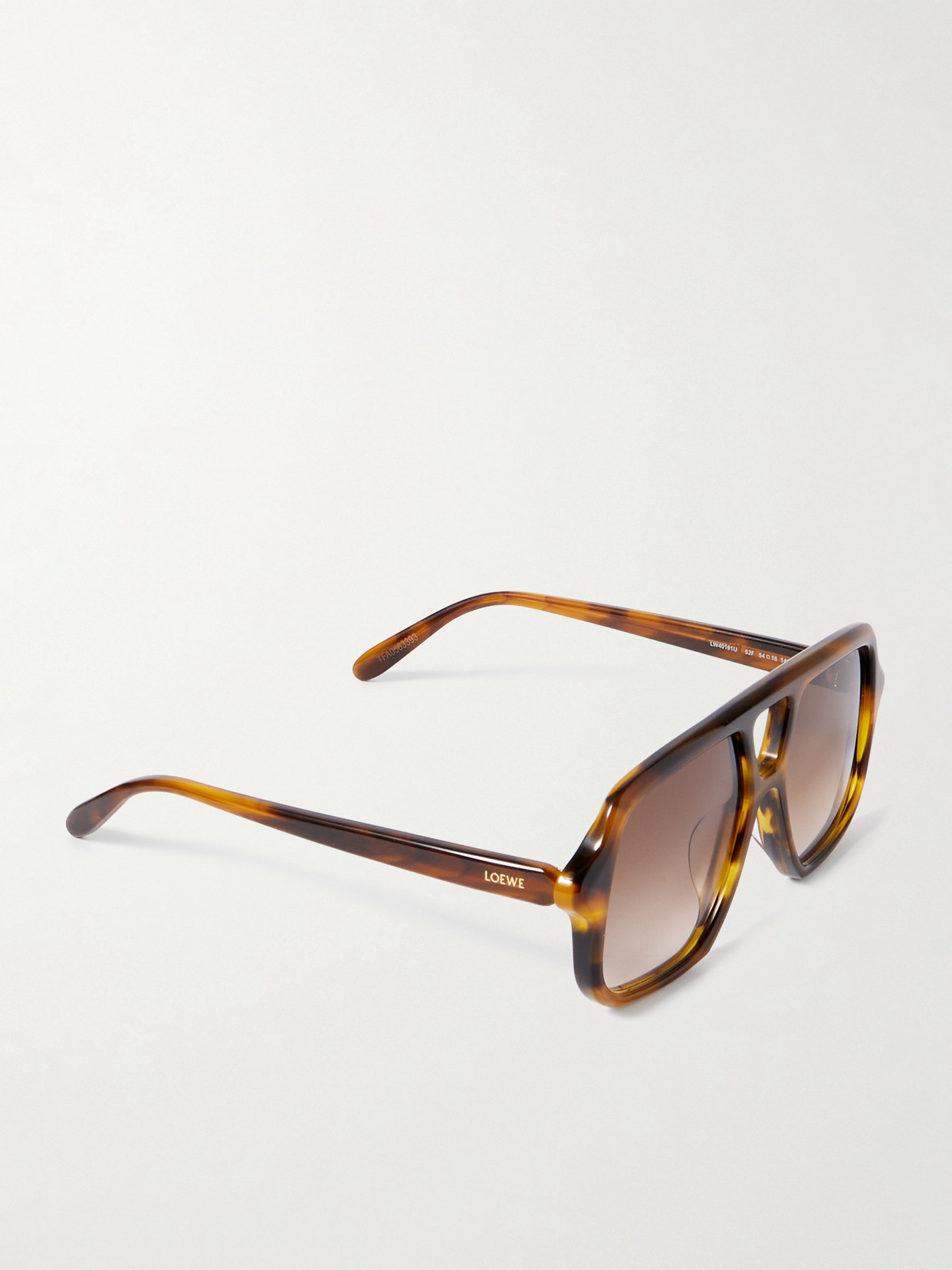 Loewe Aviator-style Tortoiseshell Acetate Sunglasses In Brown