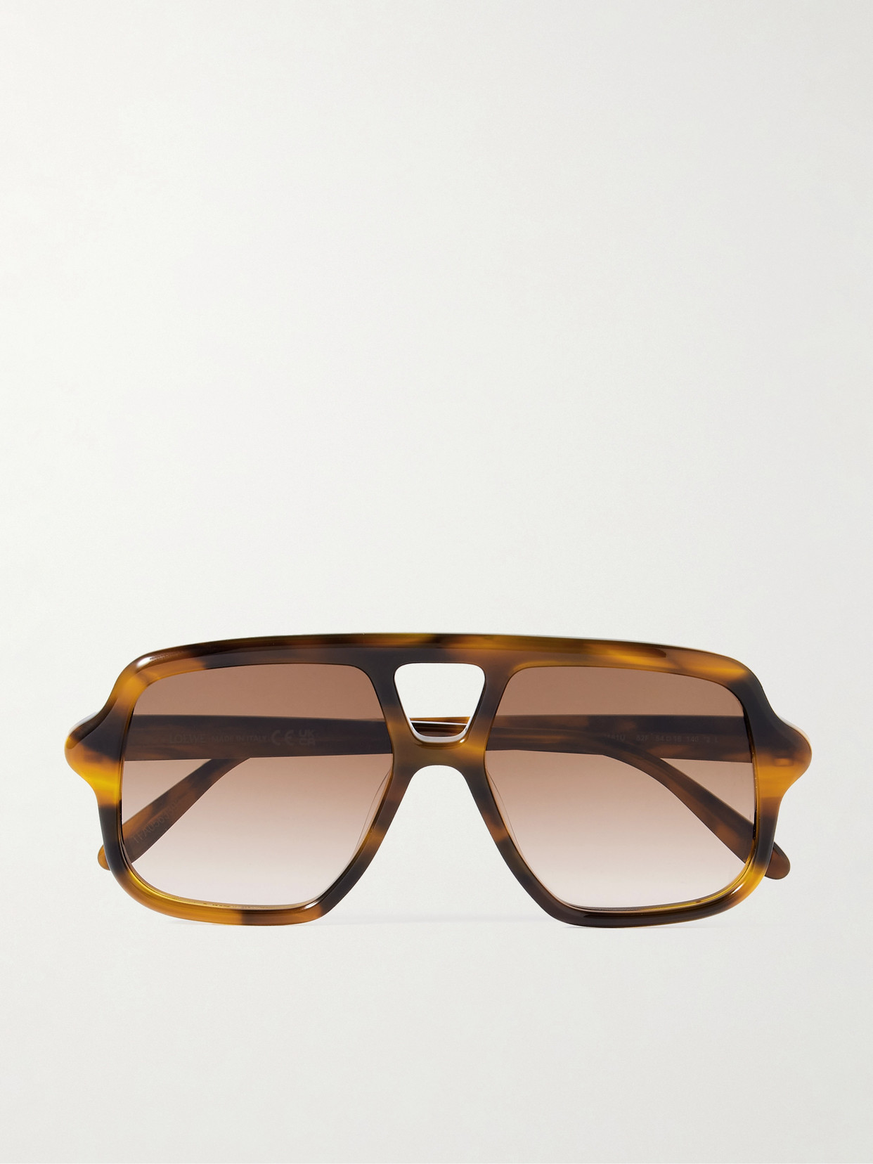 Loewe Aviator-style Tortoiseshell Acetate Sunglasses In Brown