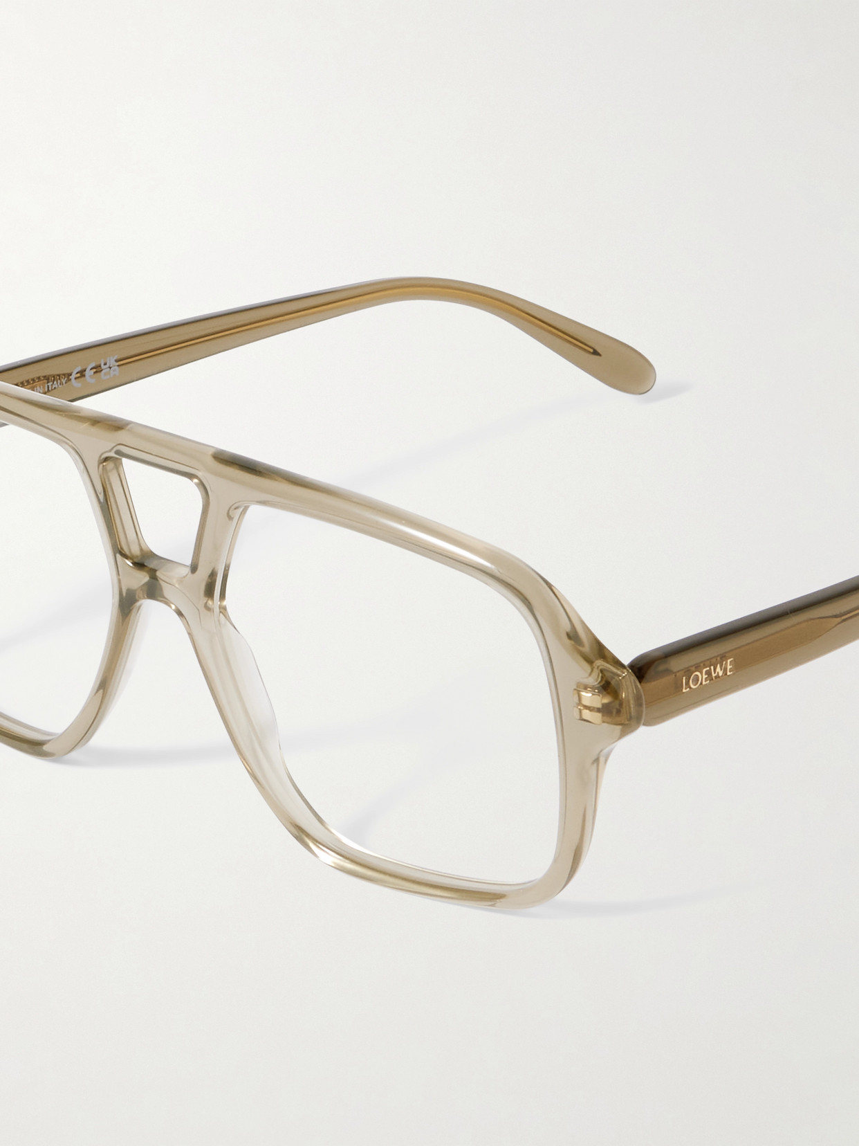 Loewe Aviator-style Acetate Optical Glasses In Green