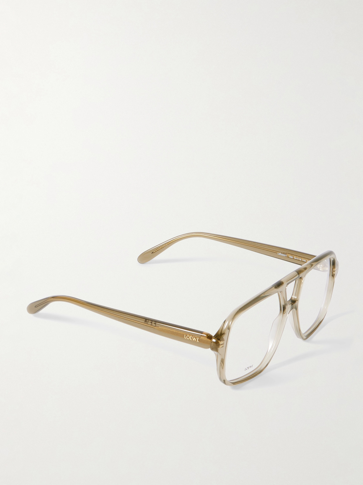 Loewe Aviator-style Acetate Optical Glasses In Green