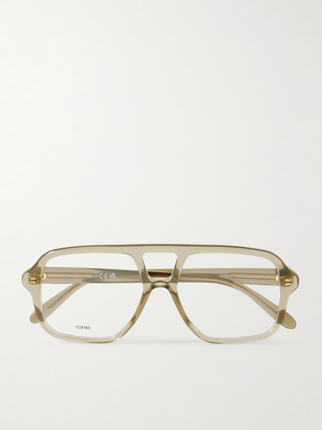 Loewe Aviator-style Acetate Optical Glasses In Green