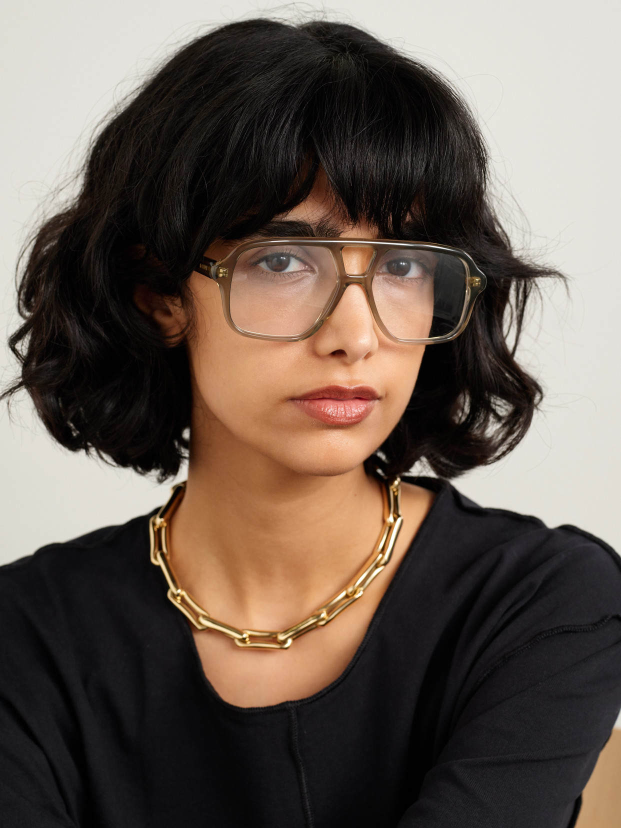 Loewe Aviator-style Acetate Optical Glasses In Green