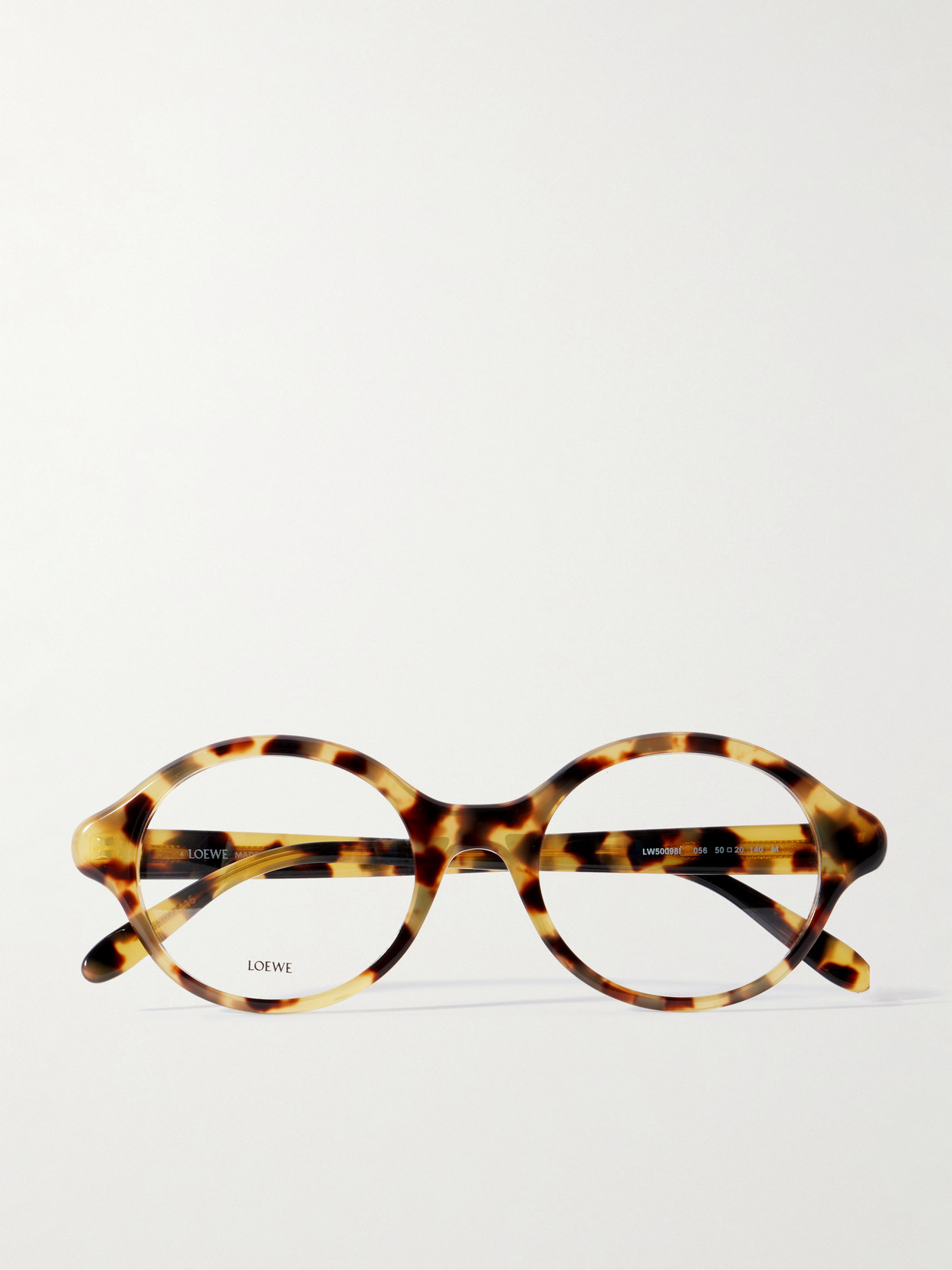 Loewe Round-frame Tortoiseshell Acetate Optical Glasses In Brown