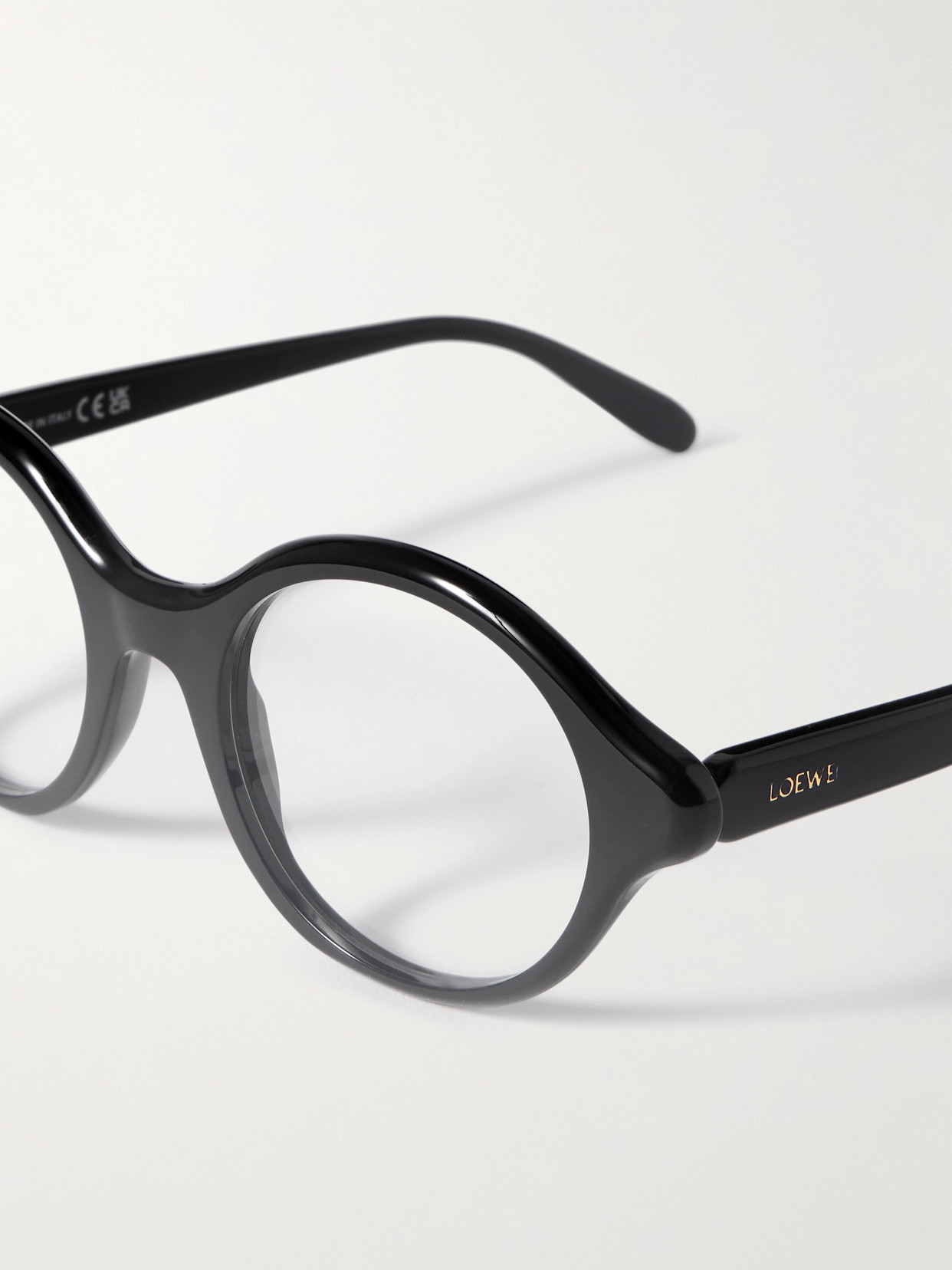 Loewe Round-frame Acetate Optical Glasses In Black