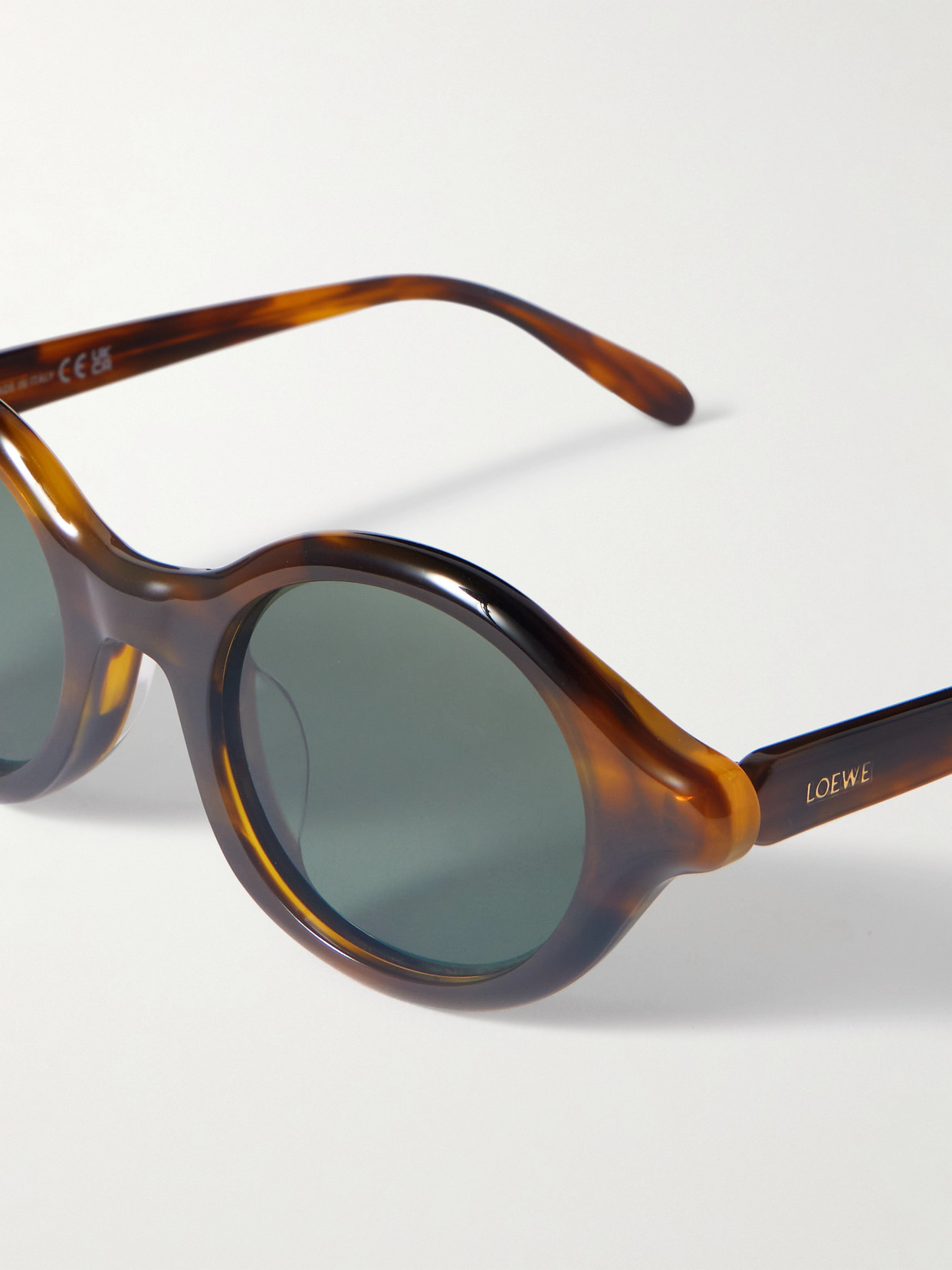 Loewe Round-frame Tortoiseshell Acetate Sunglasses