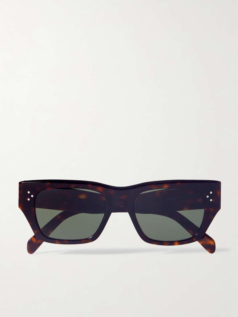 CELINE Eyewear Square-frame Tortoiseshell Acetate Sunglasses