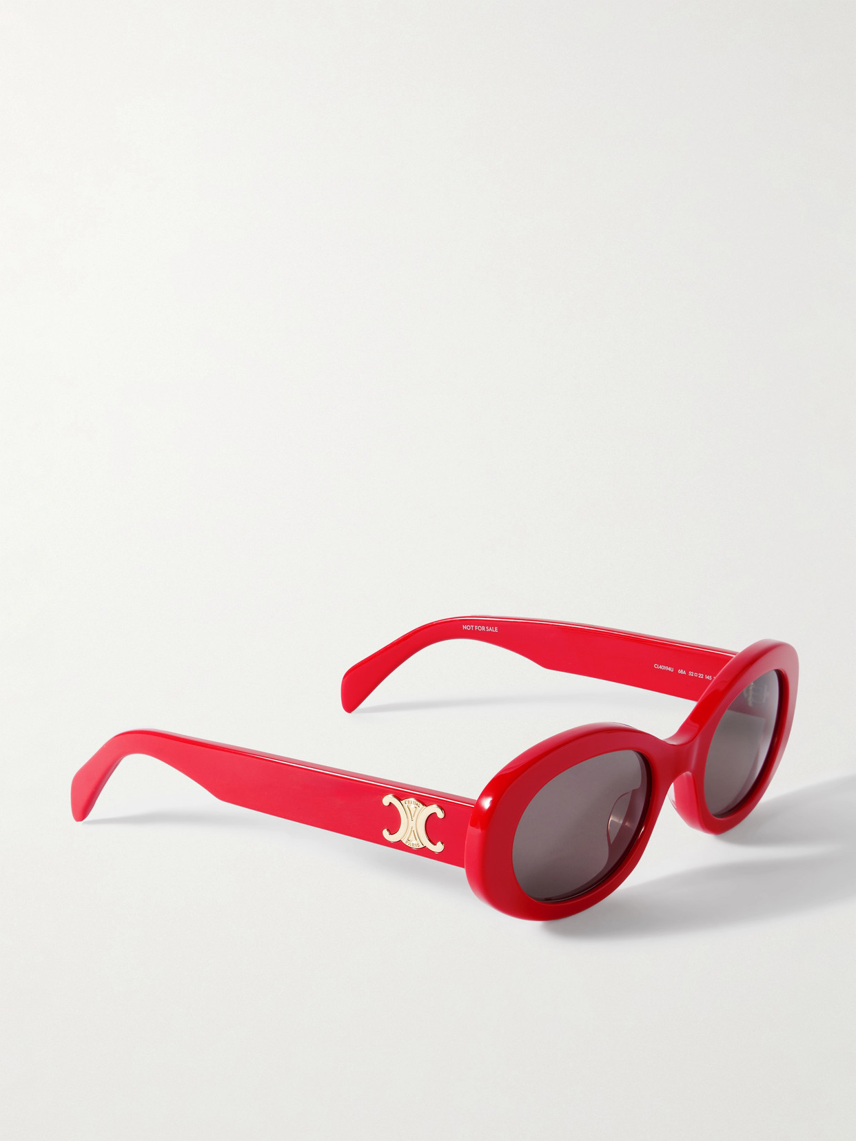 Celine Triomphe Oval-frame Acetate Sunglasses