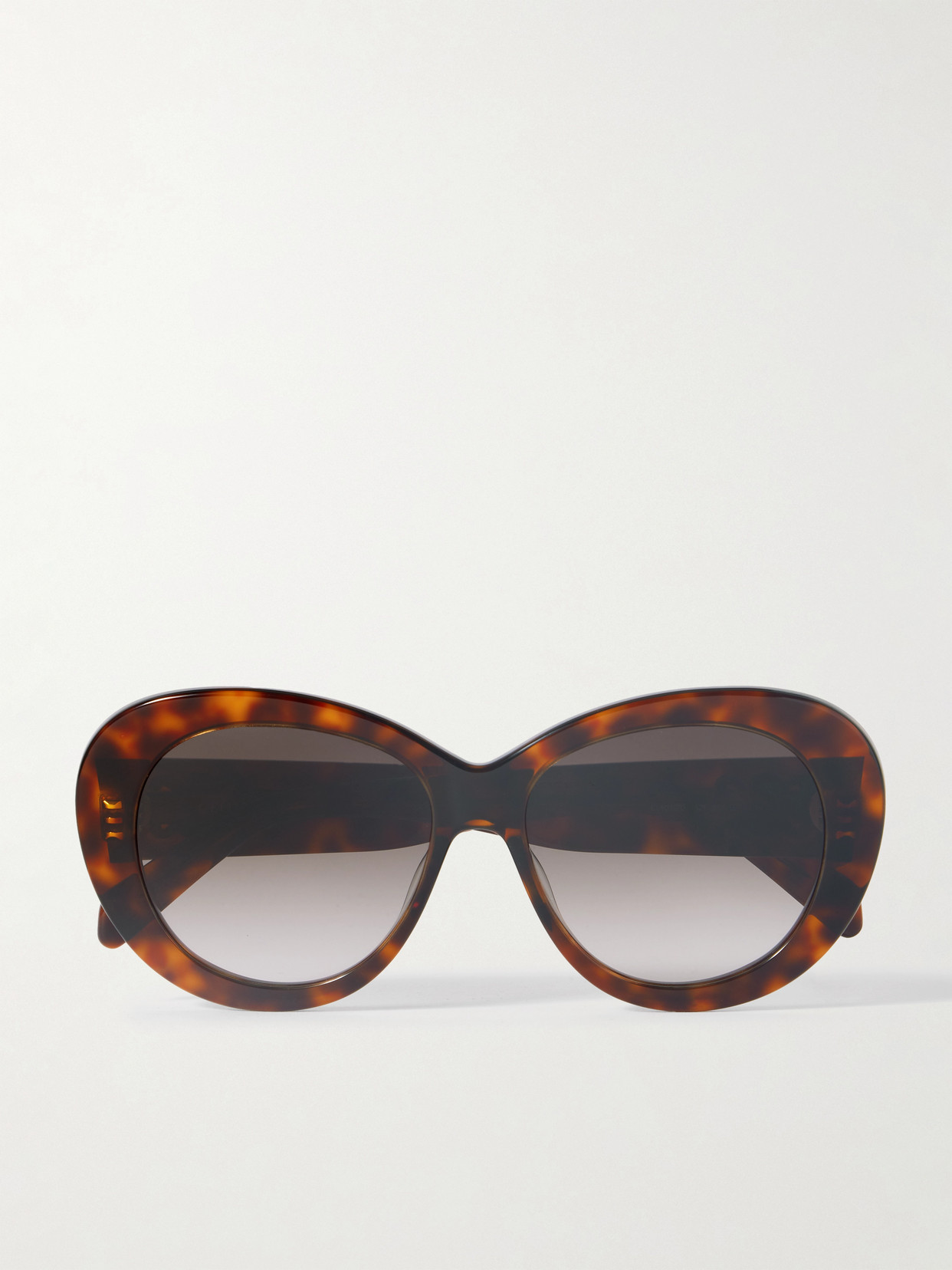Celine Triomphe Round-frame Tortoiseshell Acetate Sunglasses