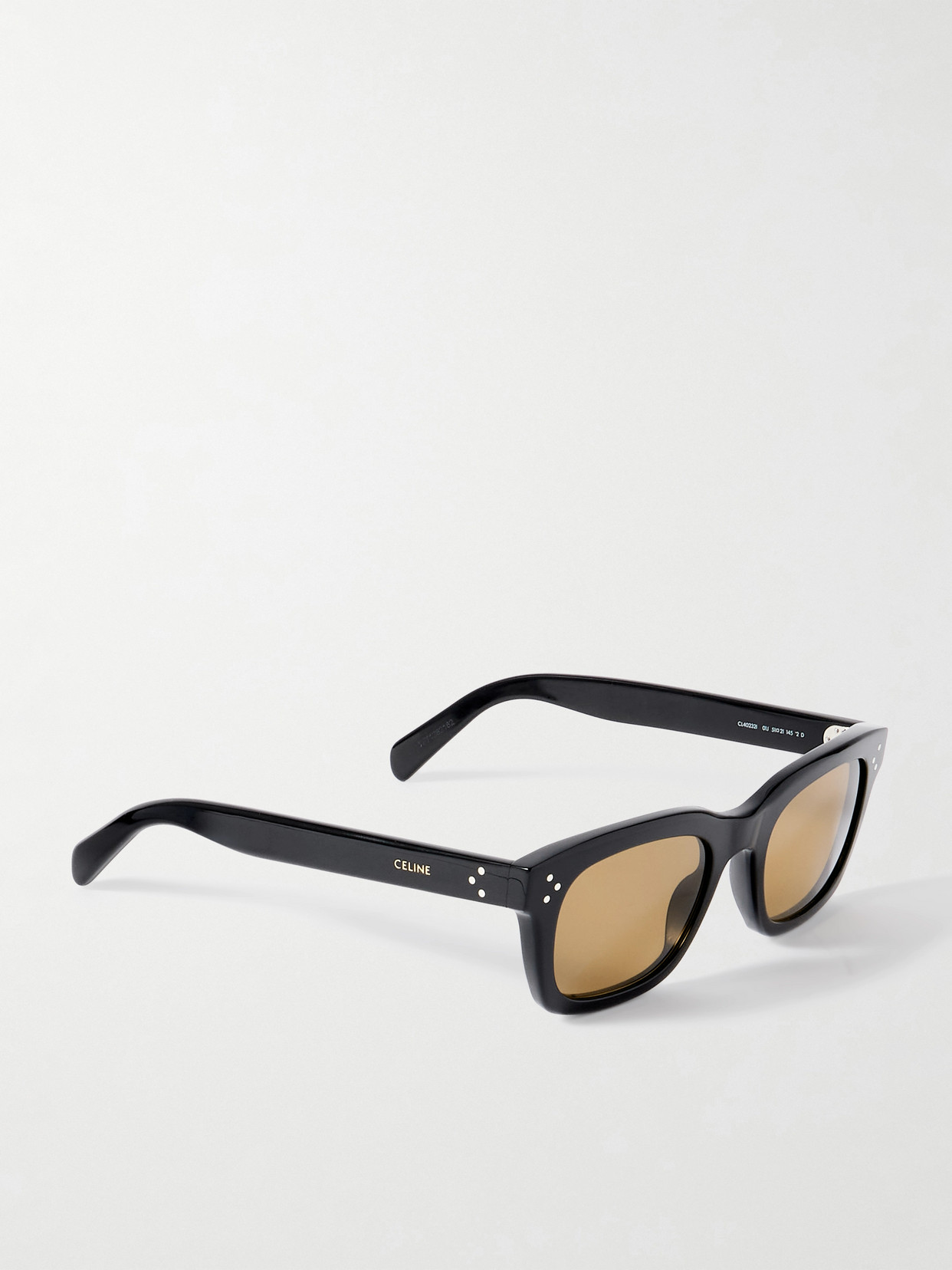 Celine 3 Dot Rectangle-frame Sunglasses In Black