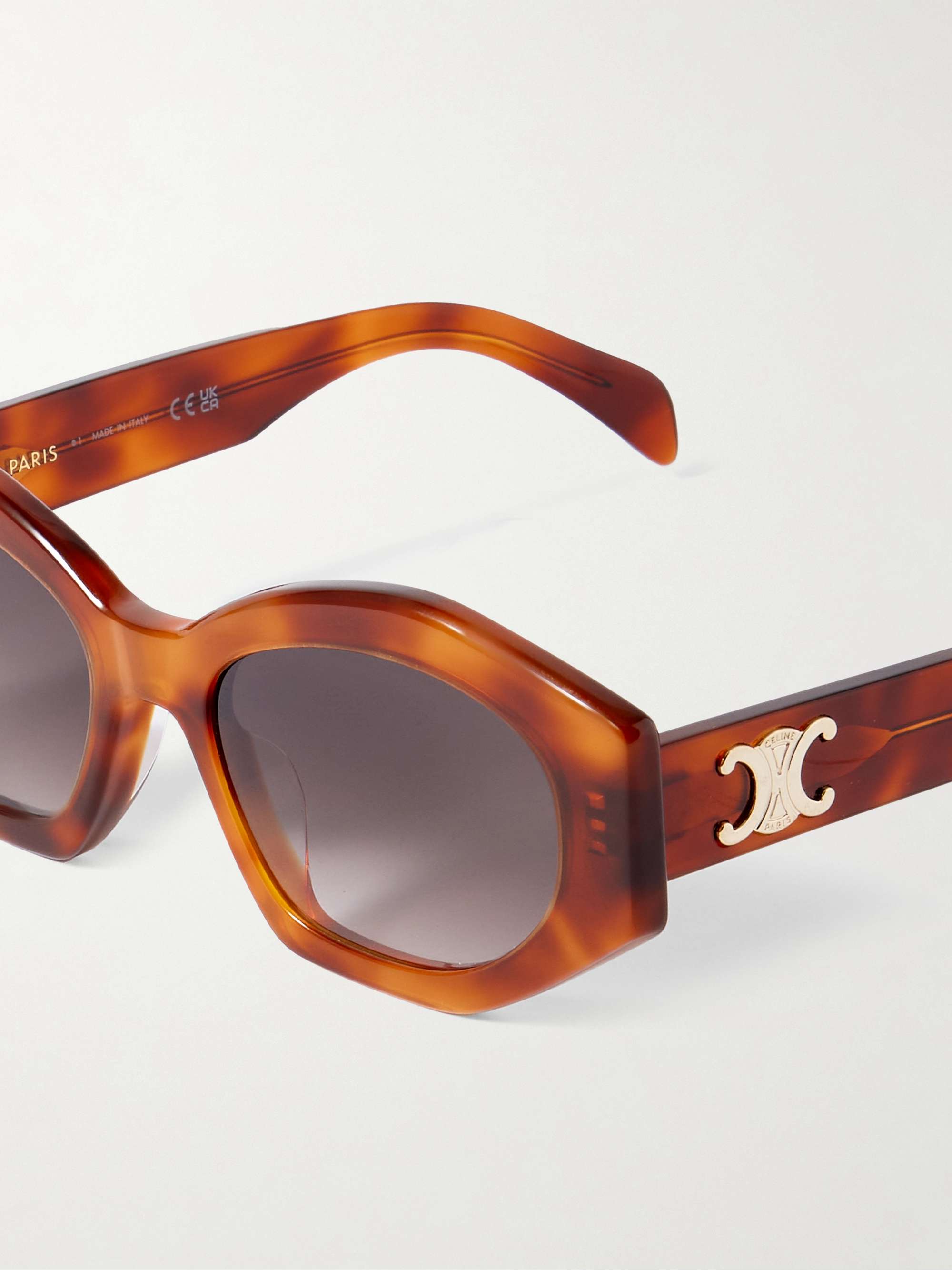 CELINE EYEWEAR Lunettes de soleil œil-de-chat en acétate Triomphe