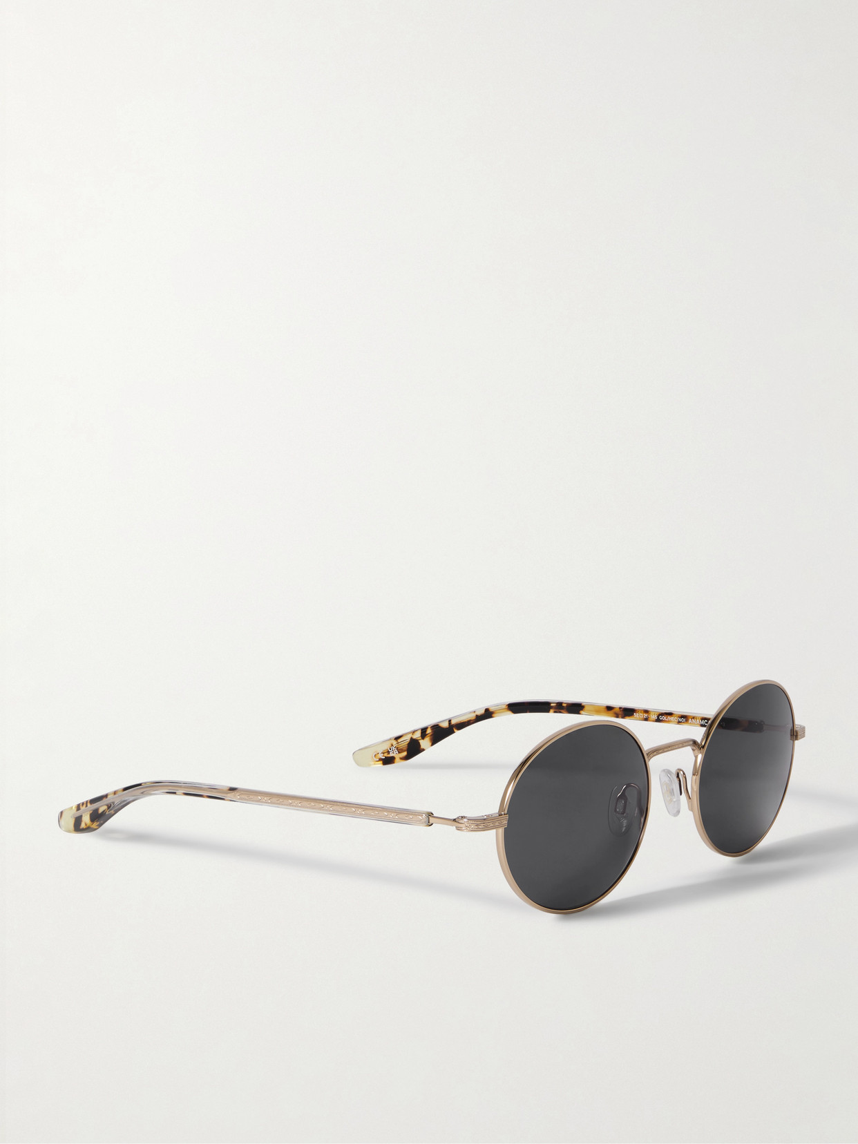 Barton Perreira Anamcara Round-frame Gold-tone Sunglasses