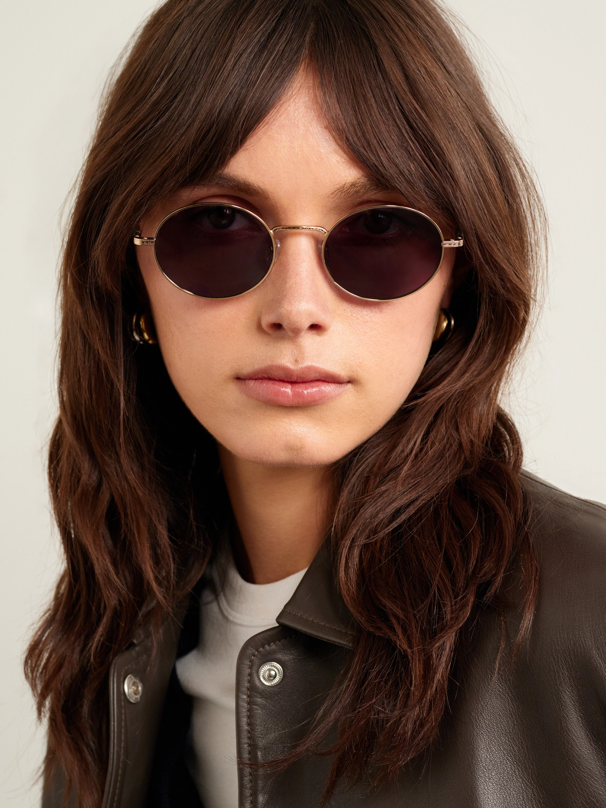 Barton Perreira Anamcara Round-frame Gold-tone Sunglasses
