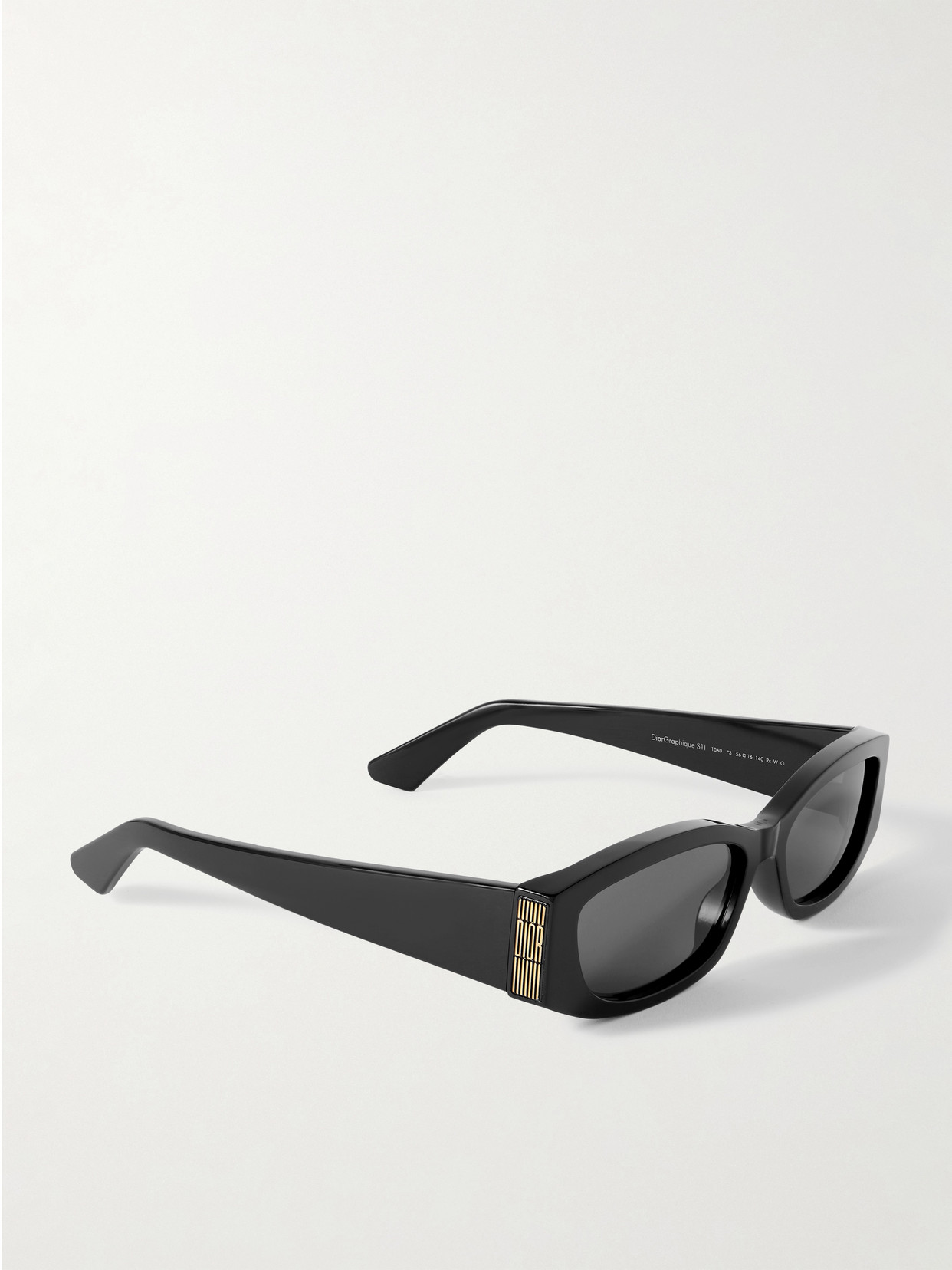 Dior Graphique S1i Rectangular-frame Acetate Sunglasses In Black