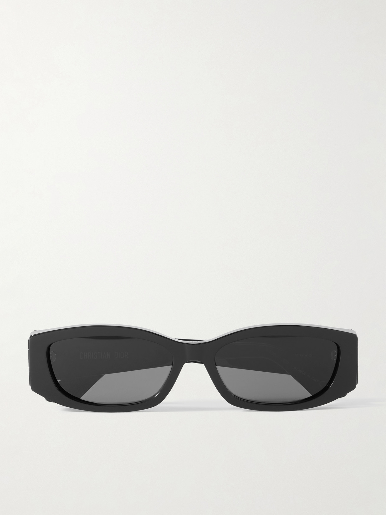 Dior Graphique S1i Rectangular-frame Acetate Sunglasses In Black