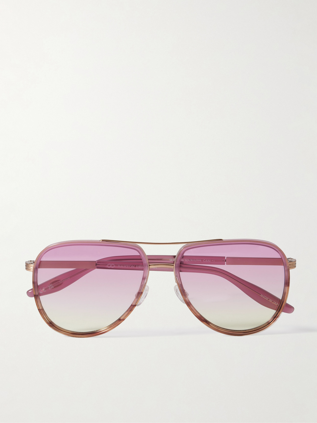 Barton Perreira Cani Aviator-style Acetate And Titanium Sunglasses