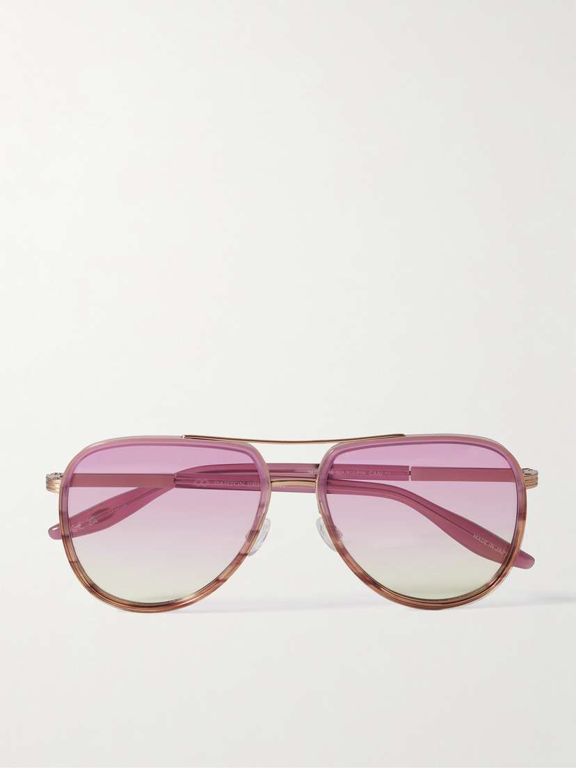 BARTON PERREIRA Cani Aviator-style Acetate And Titanium Sunglasses