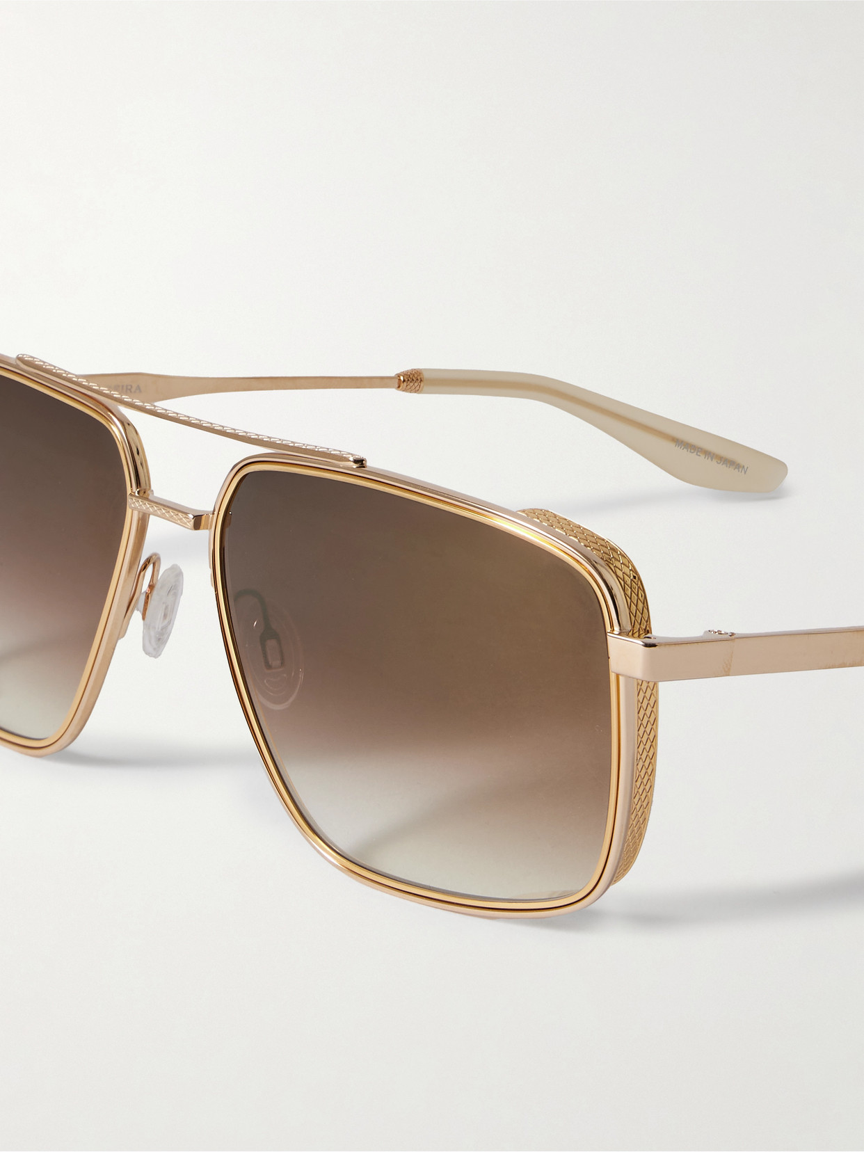 Barton Perreira + 007 Scaramanga Aviator-style Gold-plated Sunglasses