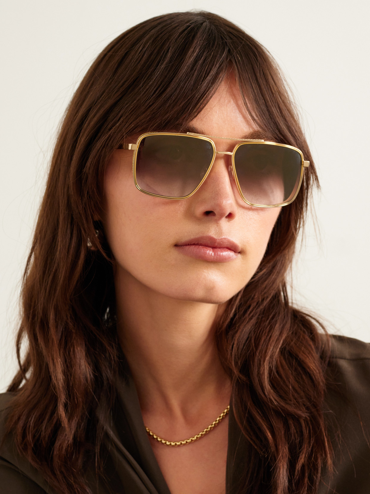 Barton Perreira + 007 Scaramanga Aviator-style Gold-plated Sunglasses