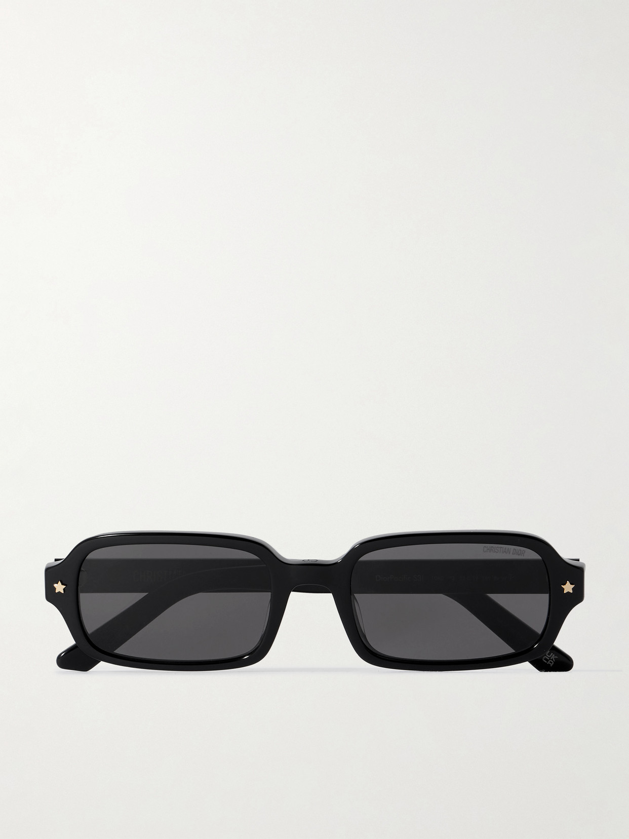 Dior Pacific S3i Rectangular-frame Acetate Sunglasses In Black