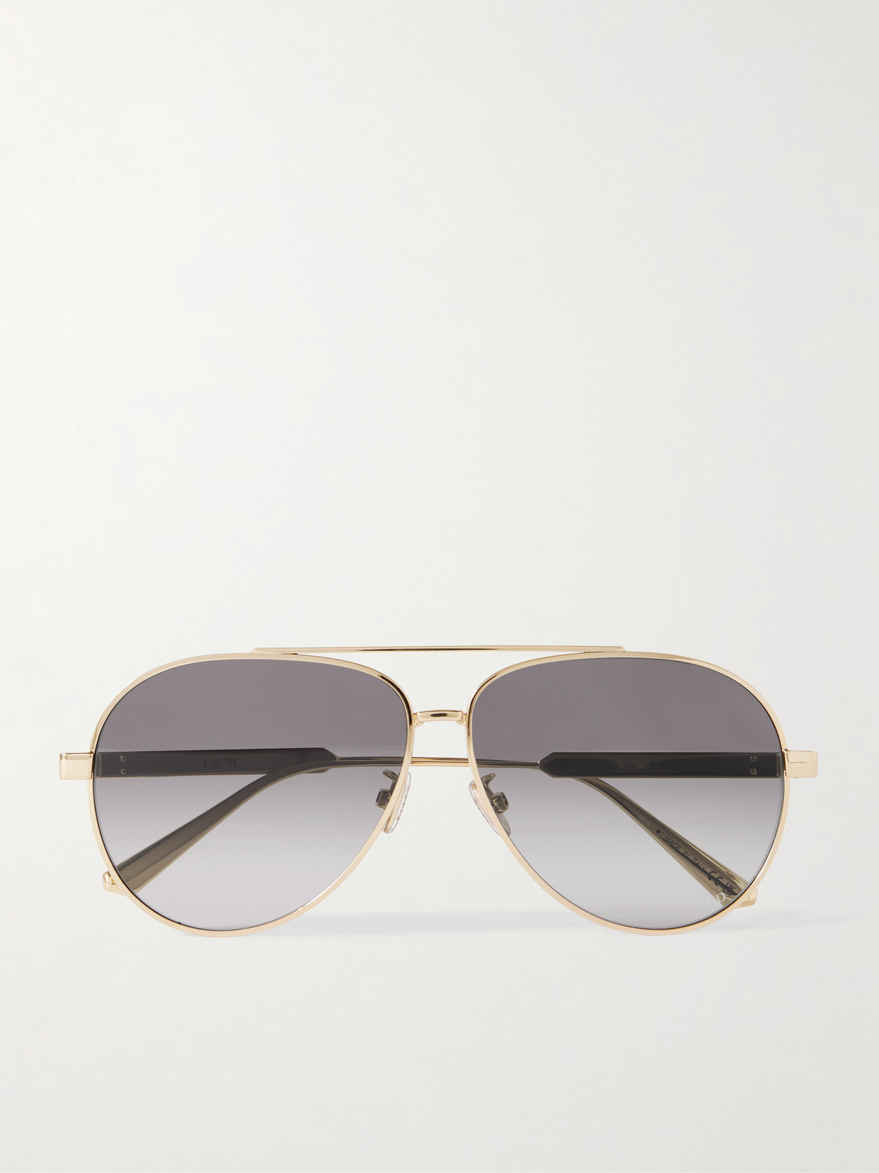Dior Cannage A1u Aviator-style Gold-tone Sunglasses