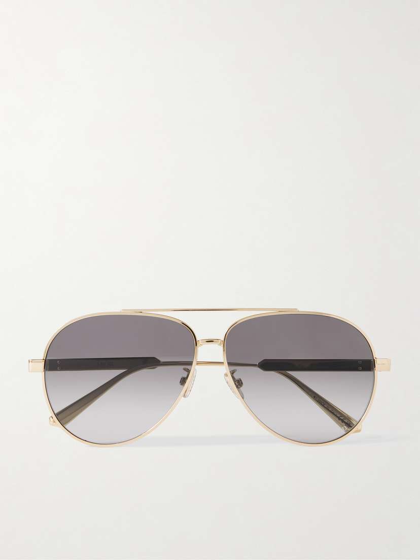 DIOR Eyewear Diorcannage A1u Aviator-style Gold-tone Sunglasses