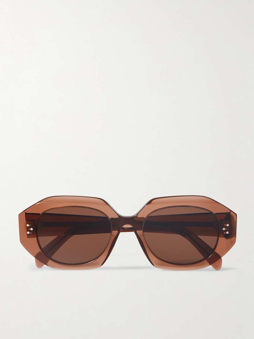 CELINE Eyewear Hexagon-frame Acetate Sunglasses
