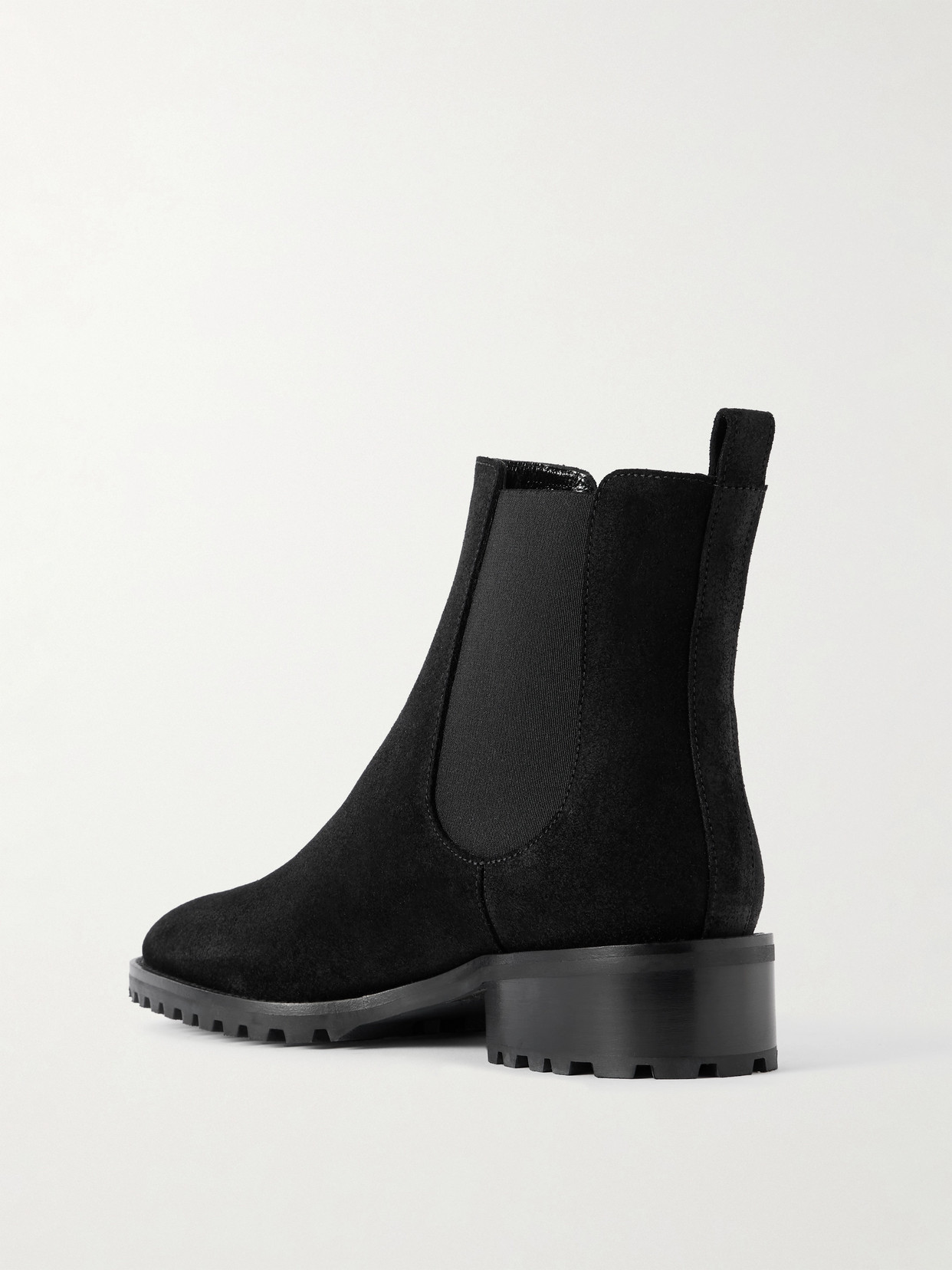 Manolo Blahnik Chelata 30 Suede Chelsea Boots In Black