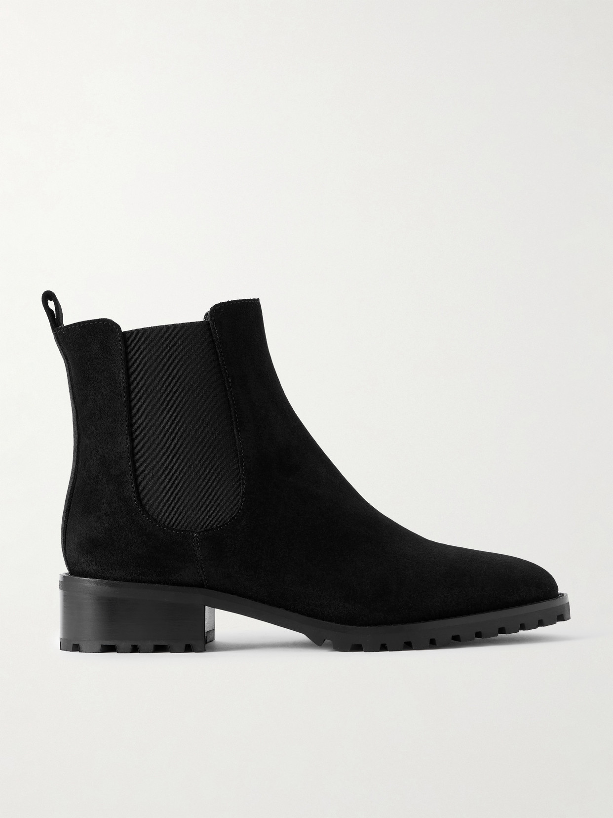Manolo Blahnik Chelata 30 Suede Chelsea Boots In Black