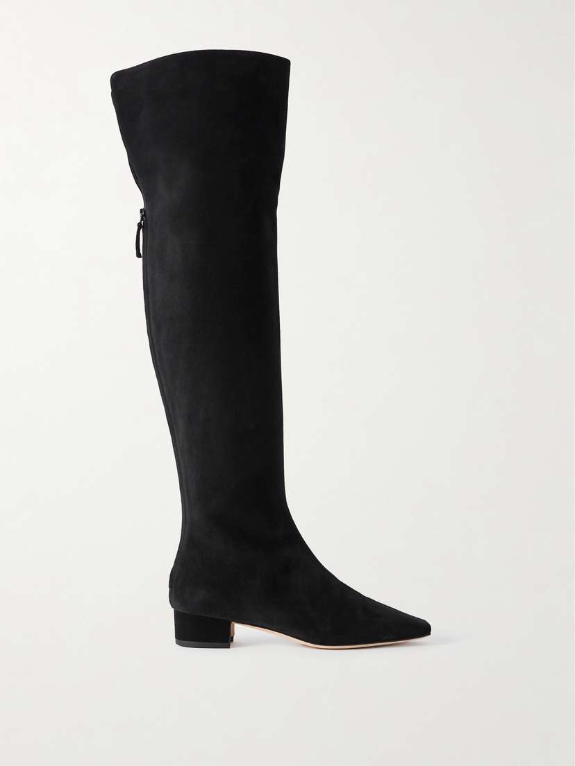 Manolo Blahnik Gore 30 Suede Over-the-knee Boots
