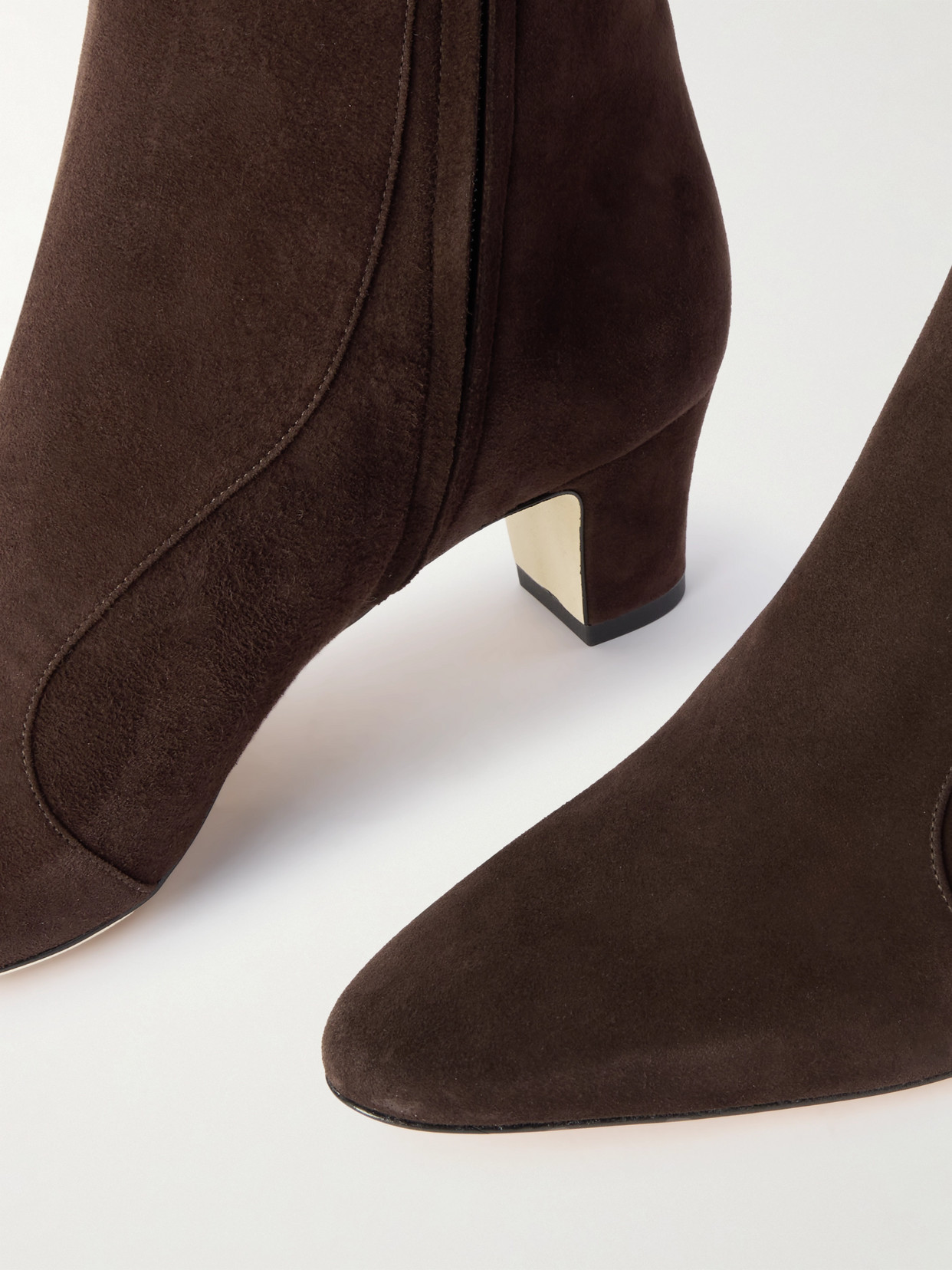 Manolo Blahnik 50mm Myconia Boots In Brown