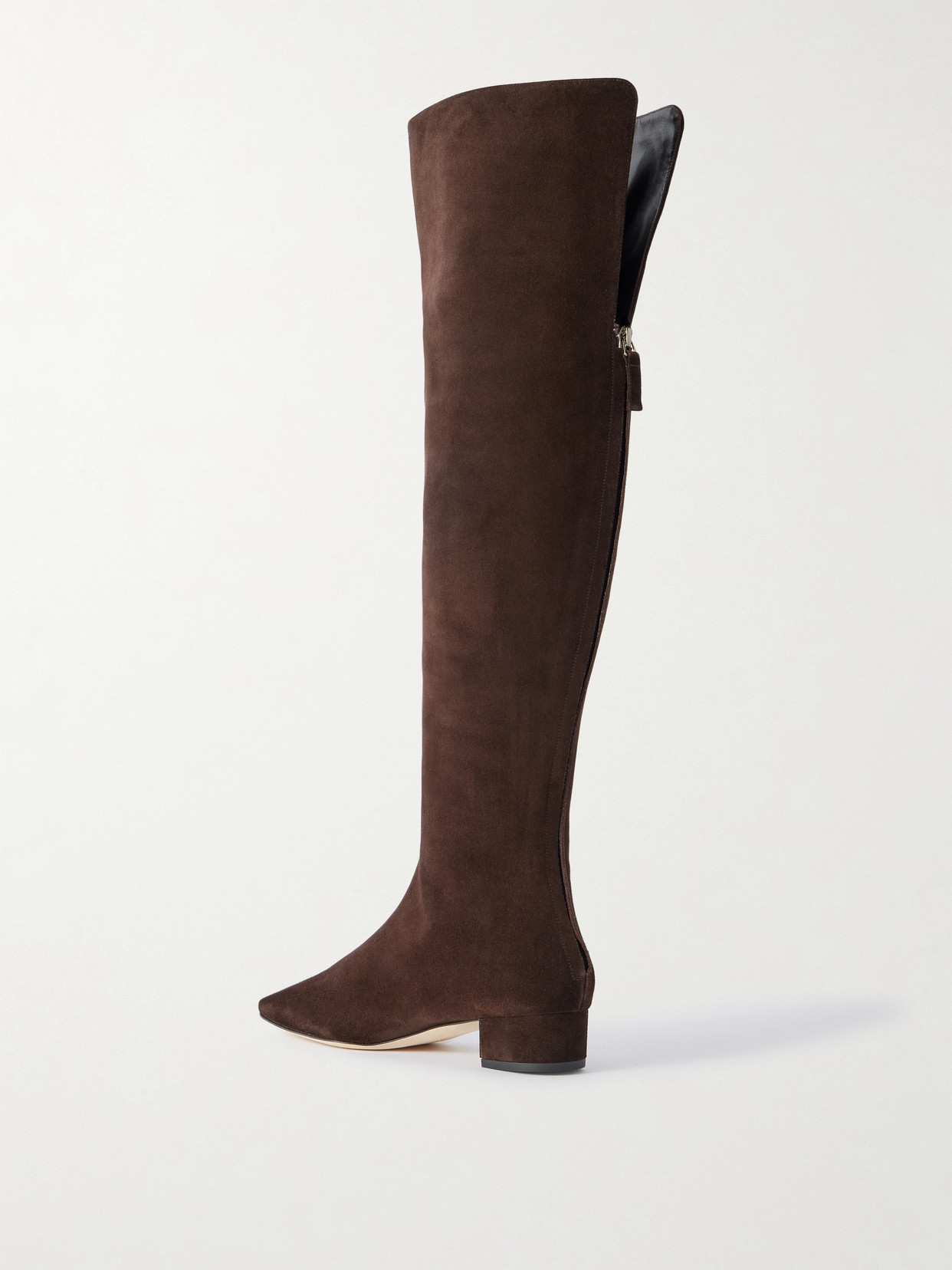 Manolo Blahnik Gore 30 Suede Over-the-knee Boots In Brown