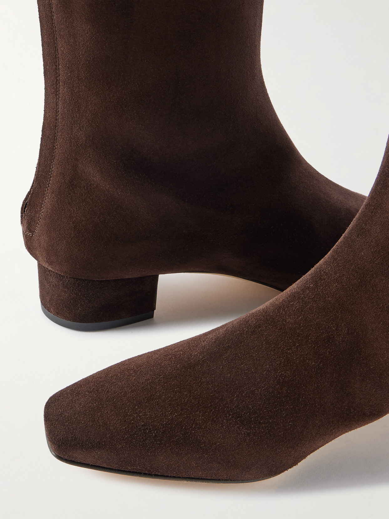 Manolo Blahnik Gore 30 Suede Over-the-knee Boots In Brown