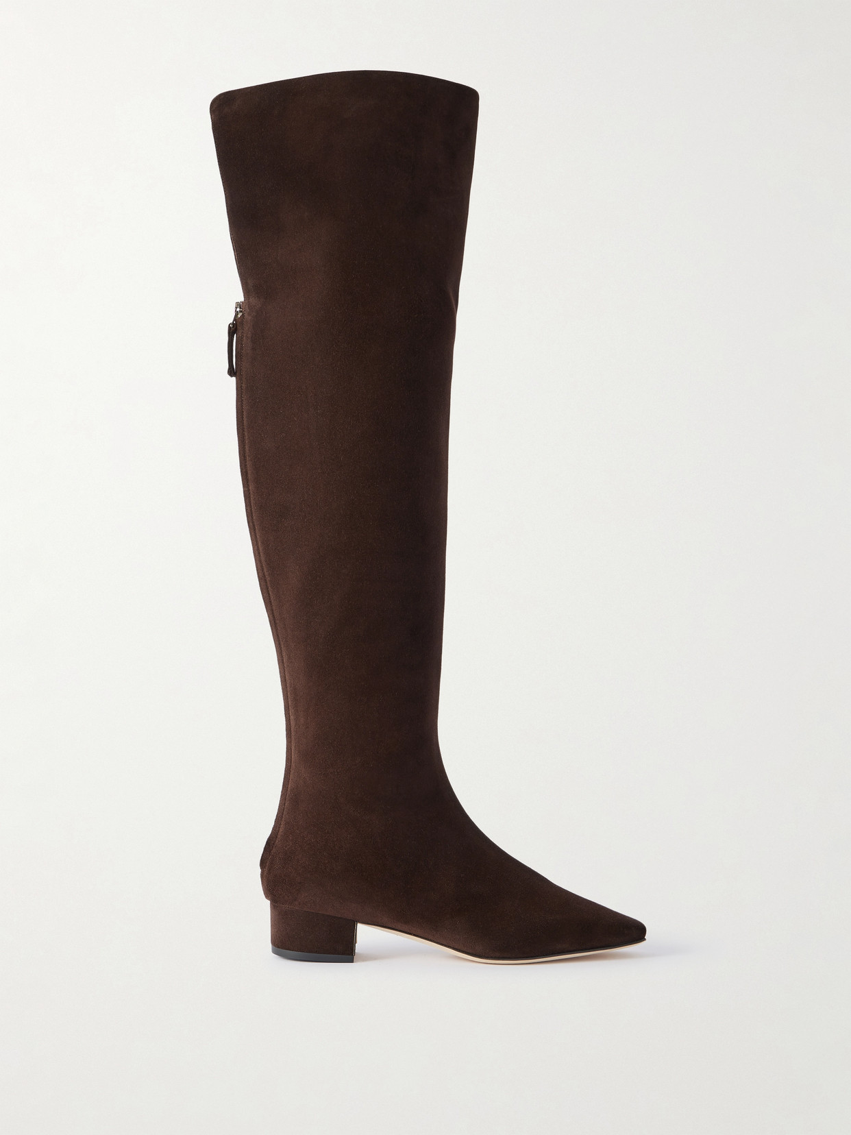 Manolo Blahnik Gore 30 Suede Over-the-knee Boots In Brown