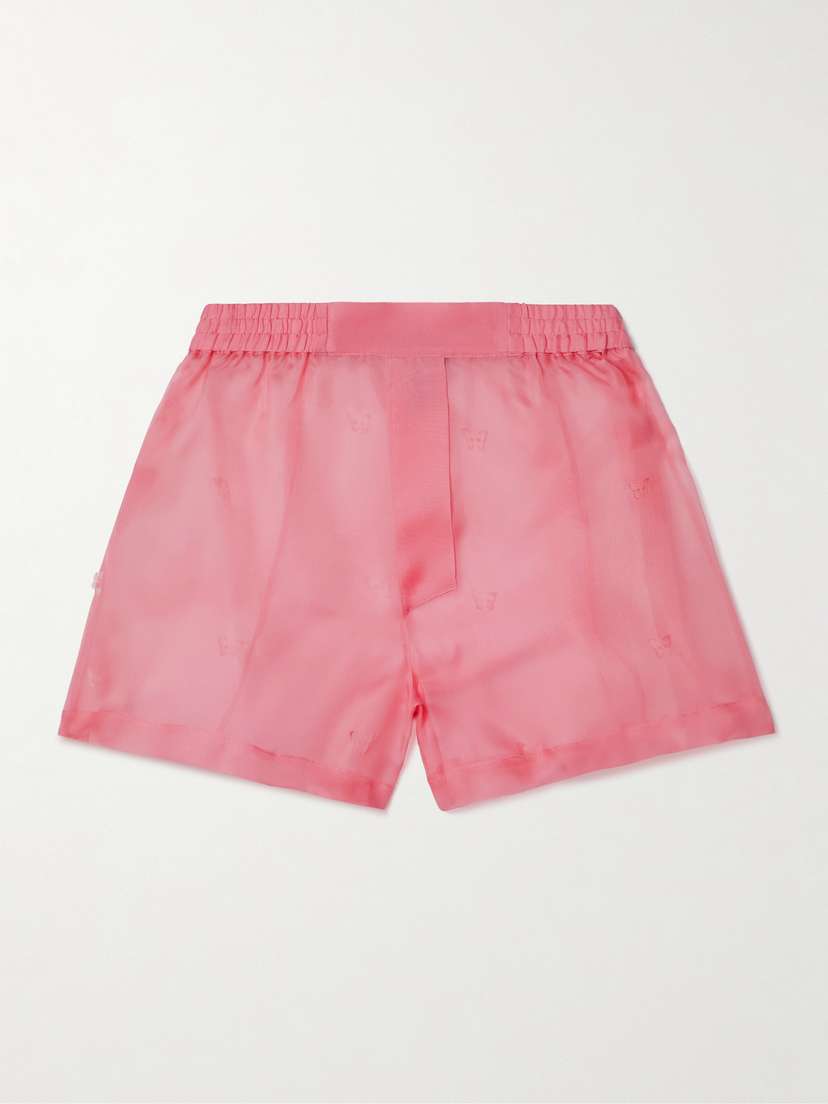 Kiki de Montparnasse Laser-cut Silk-organza Shorts