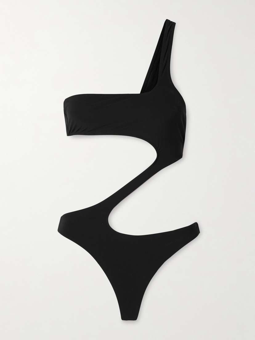 Kiki de Montparnasse La Sirene One-shoulder Cutout Swimsuit