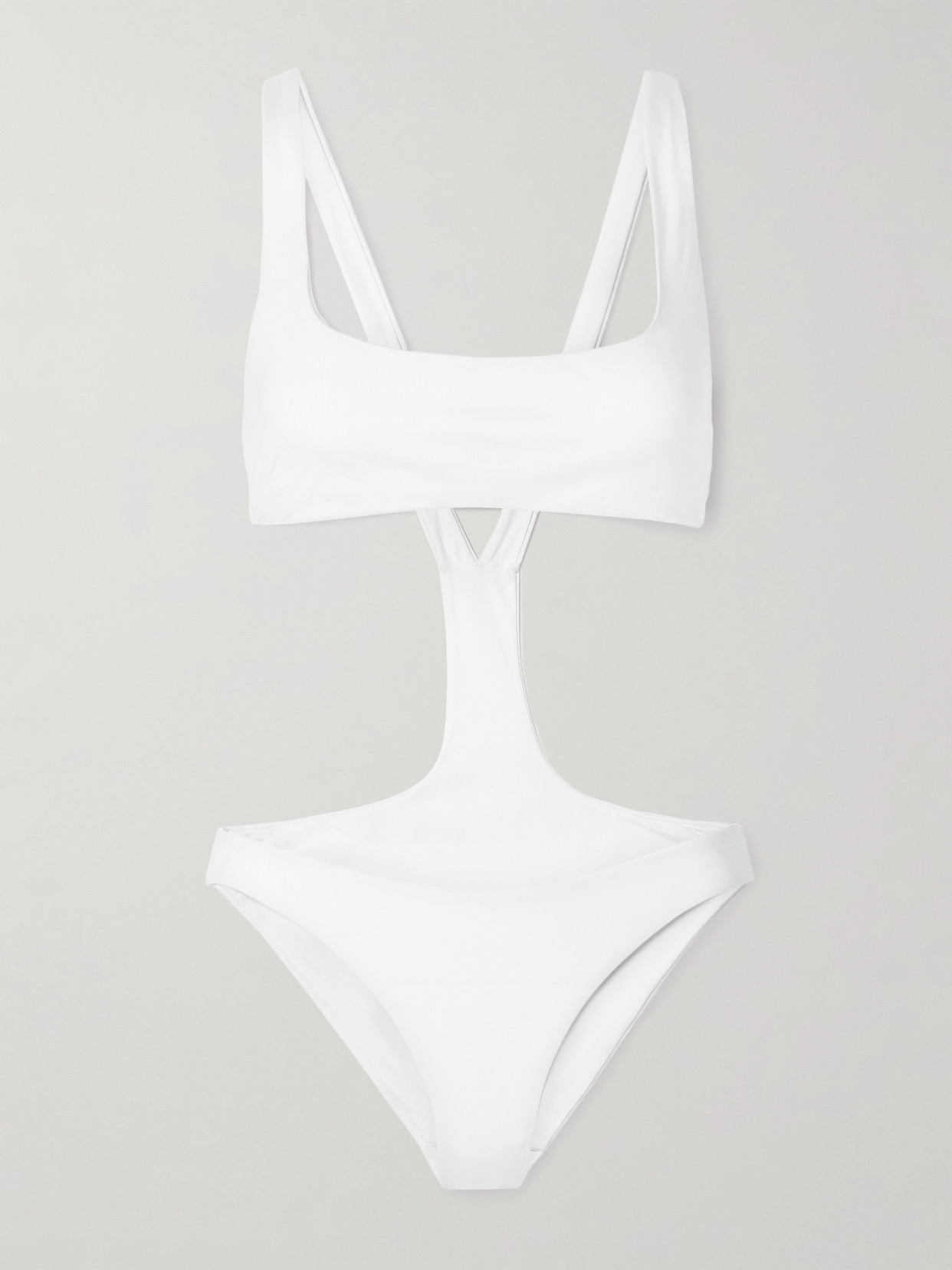 Kiki De Montparnasse La Sirene Cutout Swimsuit In White