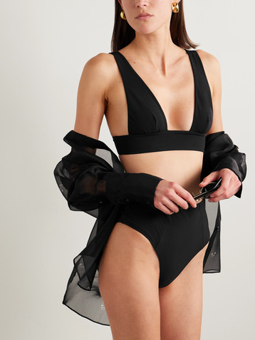 Kiki de Montparnasse Echauffe embellished bikini top
