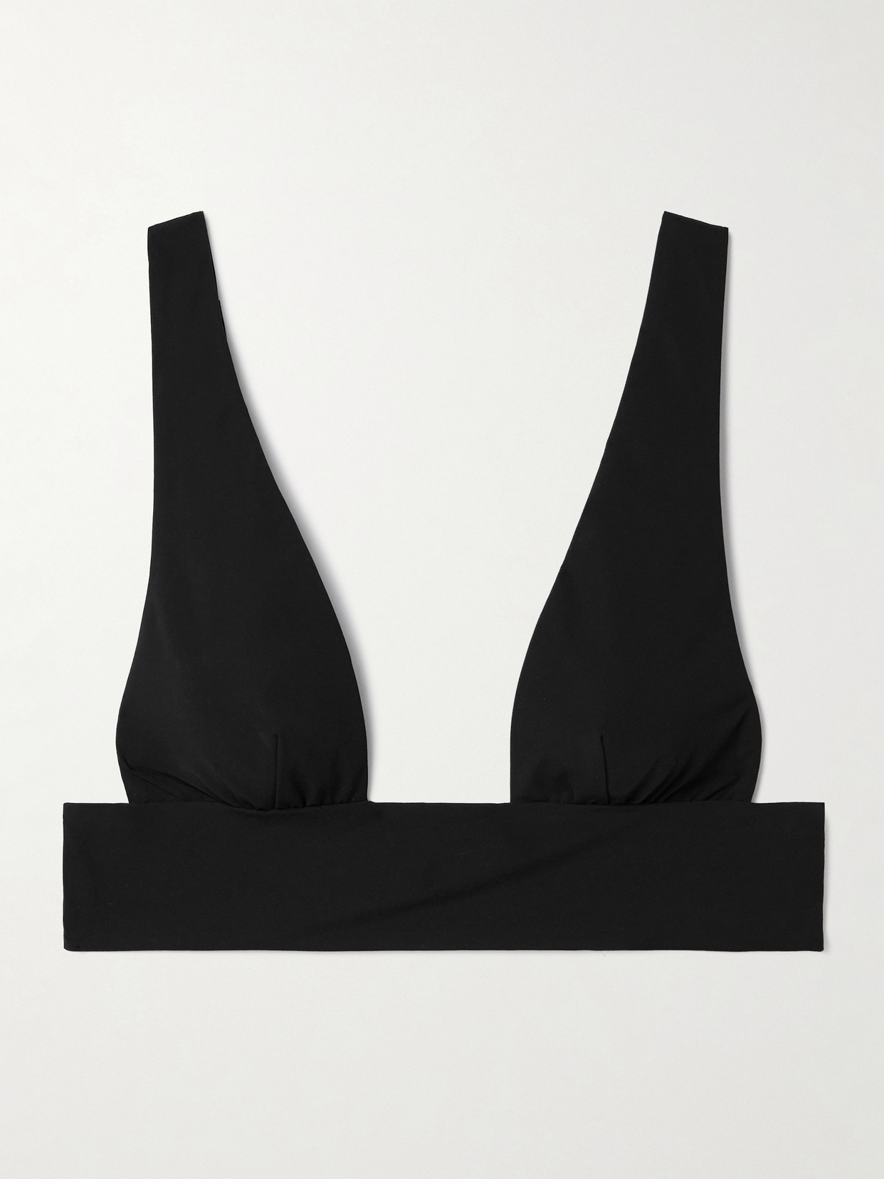 Kiki De Montparnasse Echauffe Embellished Bikini Top In Black