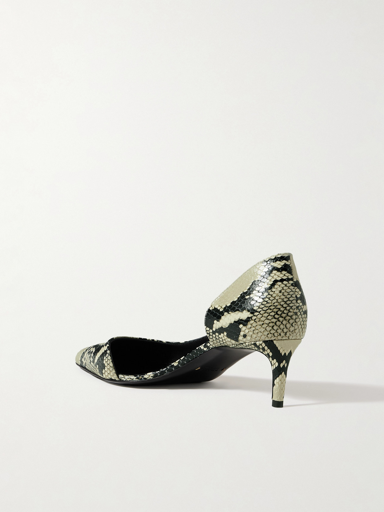 Khaite Jett Snake-effect Leather Pumps In Animal Print