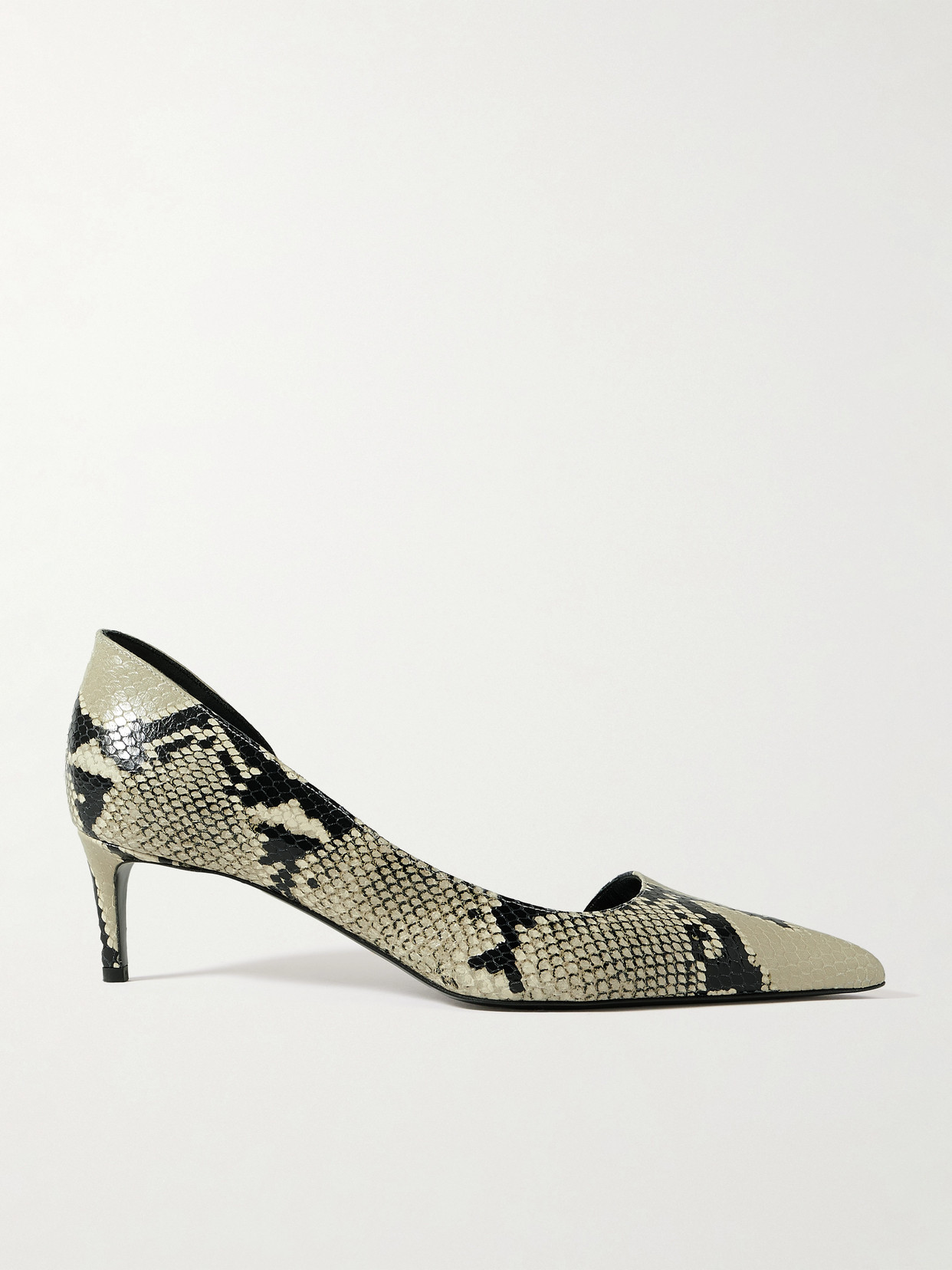 Khaite Jett Snake-effect Leather Pumps In Animal Print